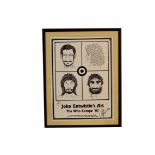 The Who, framed and glazed John Entwistle Art Poster - The Who Europe 97 - The Walnut Gallery,