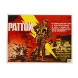 Patton, original UK quad poster for the 1970 film, folded and in very good condition with '