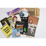 Memorabilia, mixed collection including Newspaper on the death of Elvis Presley, Wet Wet Wet