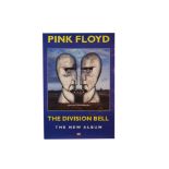 Pink Floyd / David Gilmour Autograph, an original UK promo poster for their 1994 album Division Bell