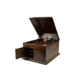 Table grand gramophone: an HMV Model 107 in oak case (no soundbox)