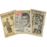 Buddy Holly, two original promo adverts from 1958 issues of The Billboard magazine, sold with 1958