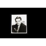 Cary Grant / Autograph, a vintage 8"x10" black and white photograph signed 'Happy Thoughts Ron,