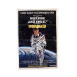 James Bond, original US one sheet advance teaser for the 1979 film - Moonraker, folded and in