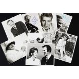 Autographs / Male Artist, twelve signed vintage 8"x10" black and white photographs including David