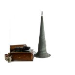 Phonograph: an Edison Triumph phonograph, Model A No. 44301, now with Combination pulley and Diamond