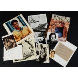 Autographs / Male Artist, Luciano Pavarotti, Richard Chamberlin x2, Telly Savalas, Wood Allen,