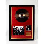The Rolling Stones / Autographs, Framed & Glazed 'Sticky Fingers' presentation, including disc