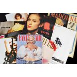 Madonna, collection of related material including calendars, magazines with Madonna front covers and