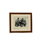 Fleetwood Mac / Autograph, framed & glazed autographed magazine photo, circa 1970/1971, with Kirwan,