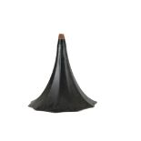 Gramophone horn: a Morning Glory horn, full size, repainted black