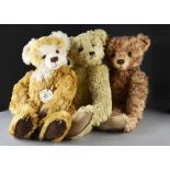 Three larger Artist teddy bears: a Thread-Bears Monty - 21in. (531?2cm.) high; Wimblebury Bears