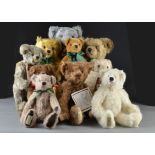 Dean’s Rag Book Co. Limited Edition teddy bears: comprising Fred, Hudson, Thomas, Nicholas,