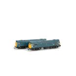 Bachmann 00 Gauge BR blue Class 25 Diesel Locomotives, 32-326 Class 25/1 25054 and 32-404 Class 25/3