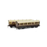 Bing for Bassett-Lowke 0 Gauge LNWR Coaching Stock, of the ‘1921’ series in brown/ivory livery, an