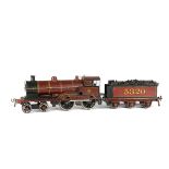 A Bing for Bassett-Lowke 0 Gauge 3-rail Electric ‘George the Fifth’ 4-4-0 Locomotive and Tender,