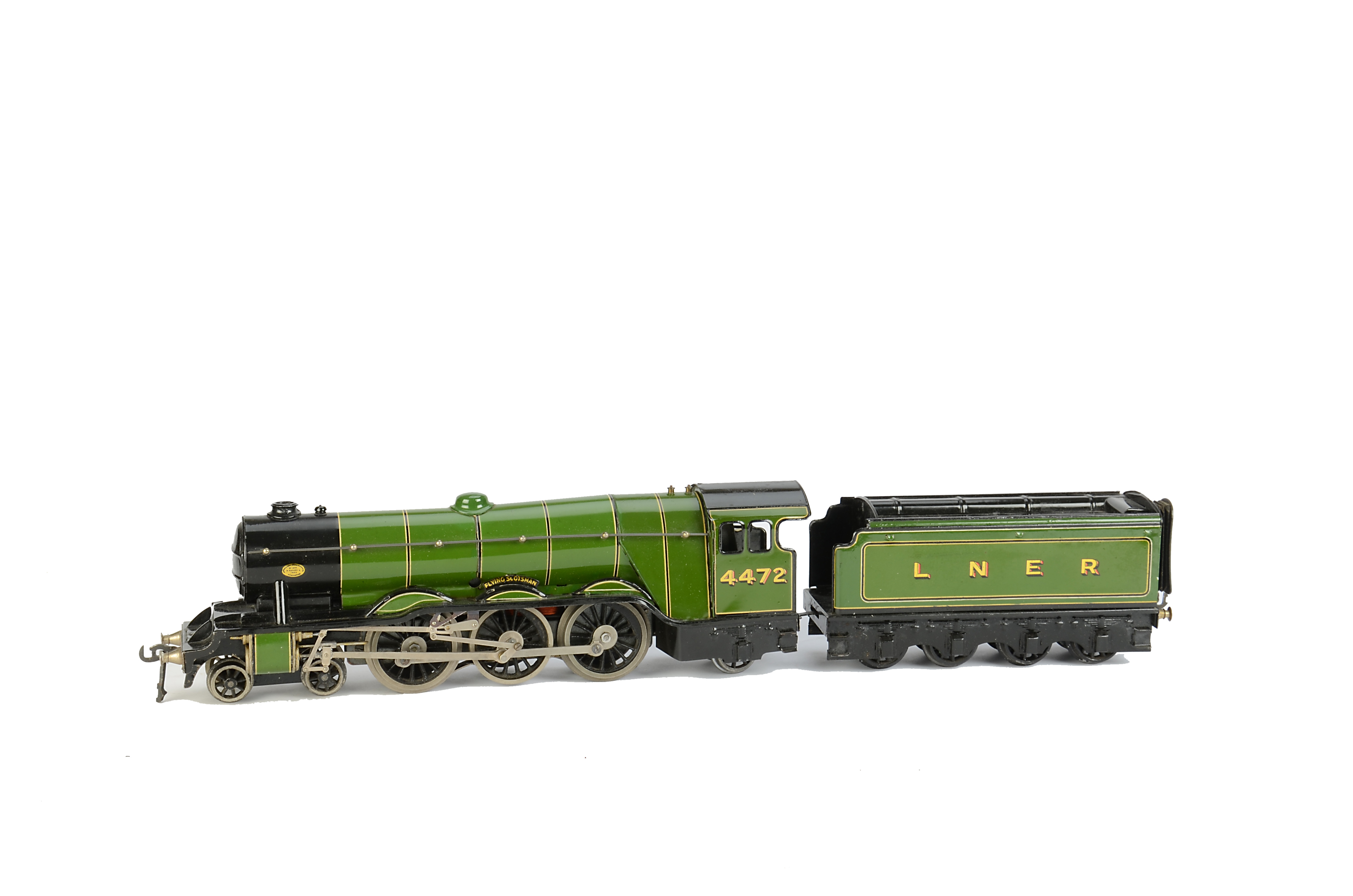 A Bassett-Lowke 0 Gauge 3-rail Electric ‘Flying Scotsman’ 4-6-2 Locomotive and Tender no 4472, in