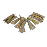 A large quantity of Bing 00 Gauge Table Top Clockwork Track, including Diamond Crossings (2), L/H