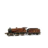 A Bassett-Lowke Railways 0 Gauge 3-rail Electric LMS ‘Compound’ Locomotive and Tender, in