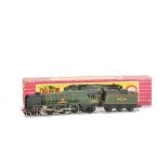 Hornby-Dublo 00 Gauge 2-Rail 2235 ‘Barnstaple’, in BR green No 34005, in original red striped