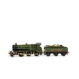 A Scratchbuilt/Late Bassett-Lowke 0 Gauge 3-rail Electric GWR ‘Mogul’ Locomotive and Tender, in