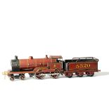 A Bing for Bassett-Lowke 0 Gauge Clockwork ‘George the Fifth’ 4-4-0 Locomotive and Tender, in LMS