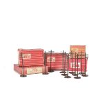 Hornby-Dublo 00 Gauge Accessories in red striped boxes, 5090, two boxes each with six telegraph