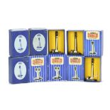 Hornby-Dublo 00 Gauge Electrically operated Colour light signals, ES6 Single (5, three in plain blue