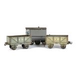 Carette for Bassett-Lowke and Other 0 Gauge Freight Stock, comprising two ‘Cheapie’ LNWR open wagons