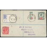 Ascension Great Britain used in Ascension Covers and Cards 1911 (20 June) "Barker" envelope registe