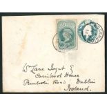 Ascension Great Britain used in Ascension Covers and Cards 1913 (2 Jan.) KE ½d. postal stationery e