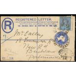 Ascension Great Britain used in Ascension Covers and Cards 1898 (26 Nov.) 2d. registered envelope t