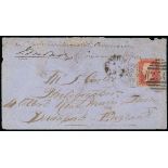 Ascension Early Letters and Handstamps 1868 (7 July) sailor's envelope to Devonport, headed "John C