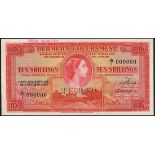 Bermuda Government, specimen 5 and 10 shillings, 20 October 1952, serial numbers A/1 000000, (Pick
