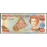 Cayman Islands Monetary Authority, a set of the 1998 issue comprising, (TBB B201-205, Pick 21a, 22a