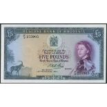 Reserve Bank of Rhodesia, £5, 12 November 1964, serial number F/2 255905, (TBB B103a, Pick 26),