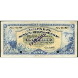 Barclays Bank (Dominion, Colonial and Overseas), £1, Salisbury, 1 June 1936, serial number U 641918