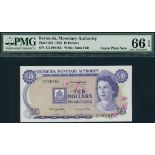 Bermuda Monetary Authority, $10, 2 January 1982, serial number A/2 000162, (TBB B203, 30b),