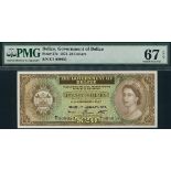 Government of Belize, $20, 1 January 1976, serial number E/1 908053, (TBB B105, Pick 37c),