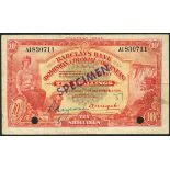 Barclays Bank (Dominion, Colonial and Overseas), 10 shillings, Salisbury, 1 December 1936, blue ser