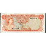 Central Bank of the Bahamas, a pair of notes of the 1974 Issue, (DAB B1, 2, Pick 35, 37, DAB B7-10,