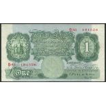 Bank of England, C P Mahon, £1 (2), ND (1928), serial number A01 647869 and D55 181526, (EPM B212),