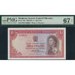 Reserve Bank of Rhodesia, £1, 14 October 1968, serial number K/32 190029, (TBB B105, Pick 28a),