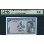 Reserve Bank of Rhodesia, 10 shillings, 10 September 1968, serial number L/17 803100, (TBB B104, Pi