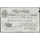 Bank of England, E M Harvey, £10, London, 16 May 1919, serial number 44/K 93203, (EPM B209b),