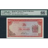 Reserve Bank of Rhodesia, $2, 10 April 1979, serial number K/149 472472, (TBB B108, Pick 31c),