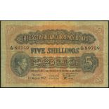 East African Currency Board, 10/-, 1 September 1943, serial number U/10 10327 (TBB B217, 218 Pick 2