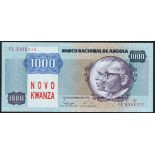 Banco Nacional de Angola, a set of the 11 November 1976 issue (Pick 109-113, 123-4, TBB B501-505, 5