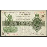 Treasury Series, N F Warren Fisher, 10 shillings (2), ND (1922), prefixes J/48, S/12, (EPM T30,24,3