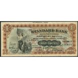 Standard Bank of South Africa Limited, £1, Salisbury, 1 March 1920, serial number R/1 263659, (Pick